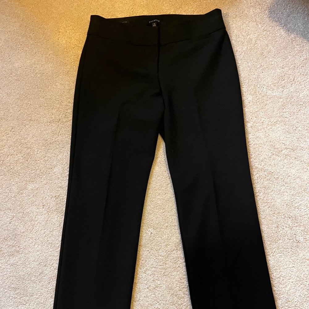 talbots dark blue signature dress pant, size 10